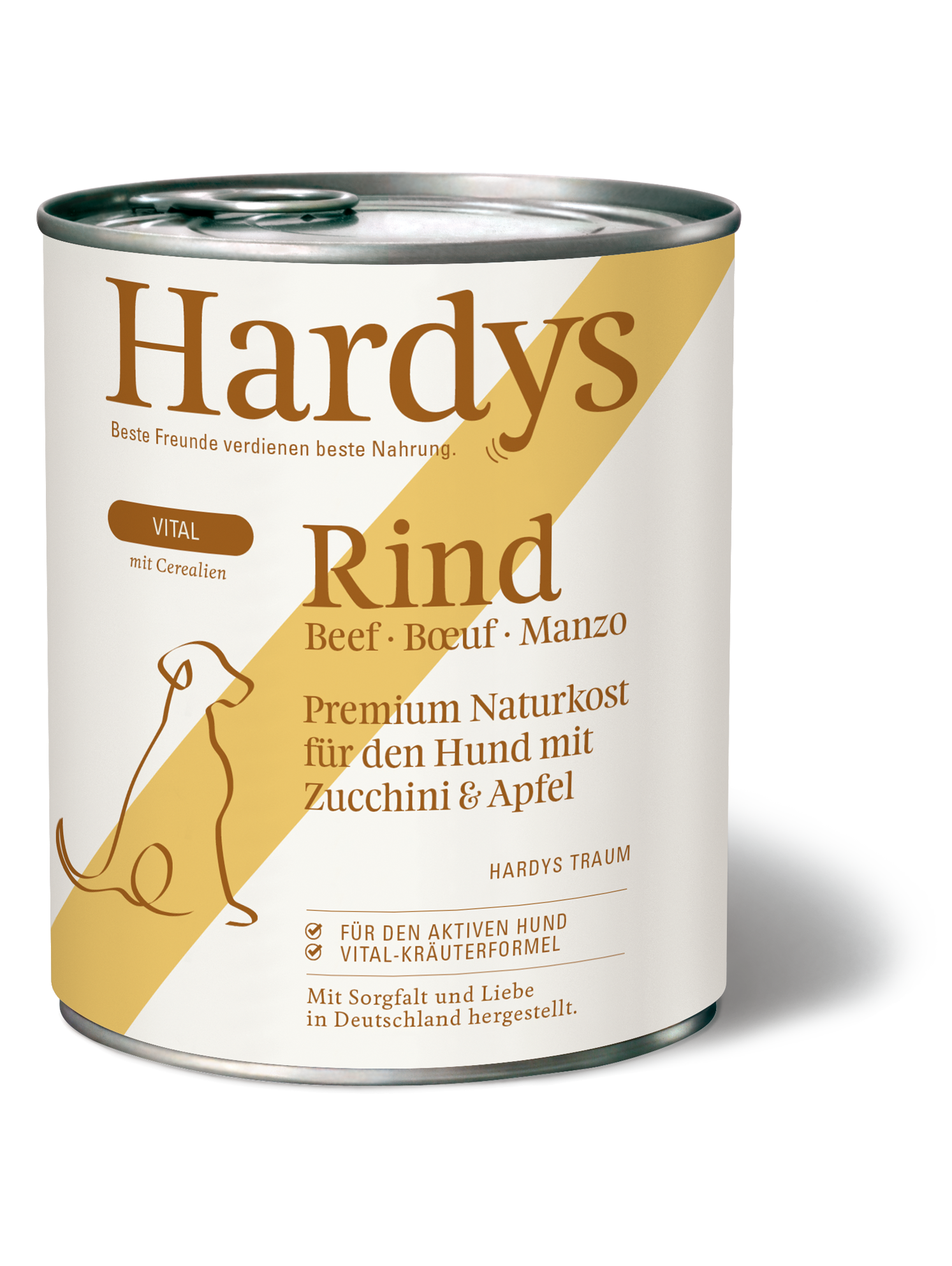 Hardys Vital Rind mit Zucchini & Apfel, 800 g