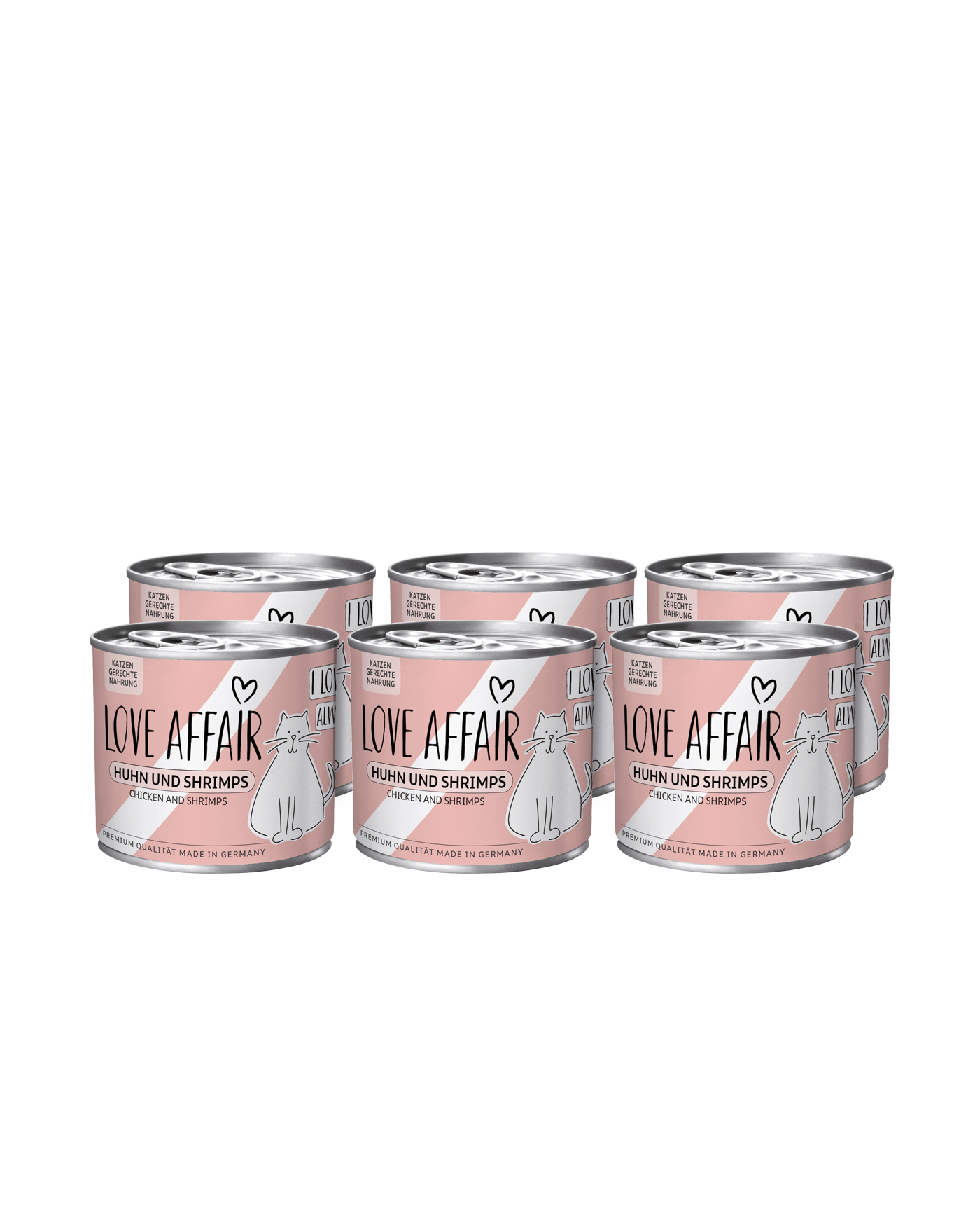 Love Affair Huhn & Shrimps, 6 x 200 g