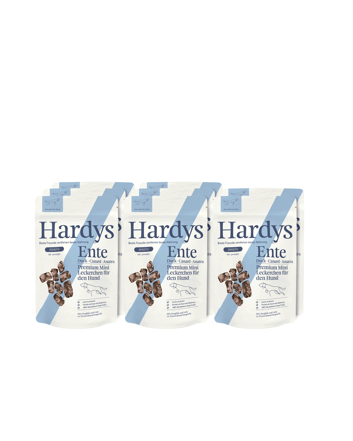 Hardys Sensitiv Ente Minis mit Apfel 8 x 125 g