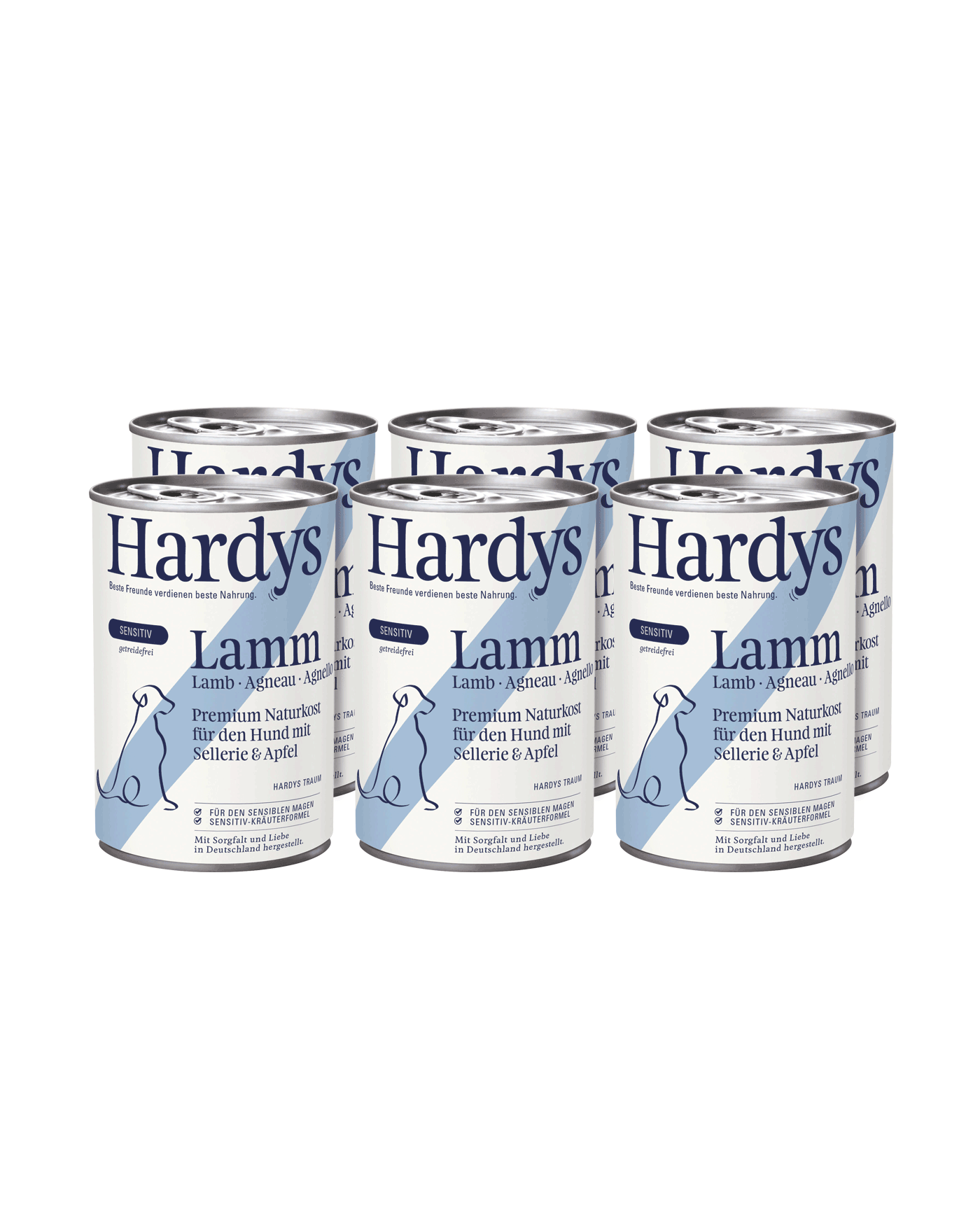 Hardys Sensitiv Lamm mit Sellerie & Apfel, 6 x 400 g