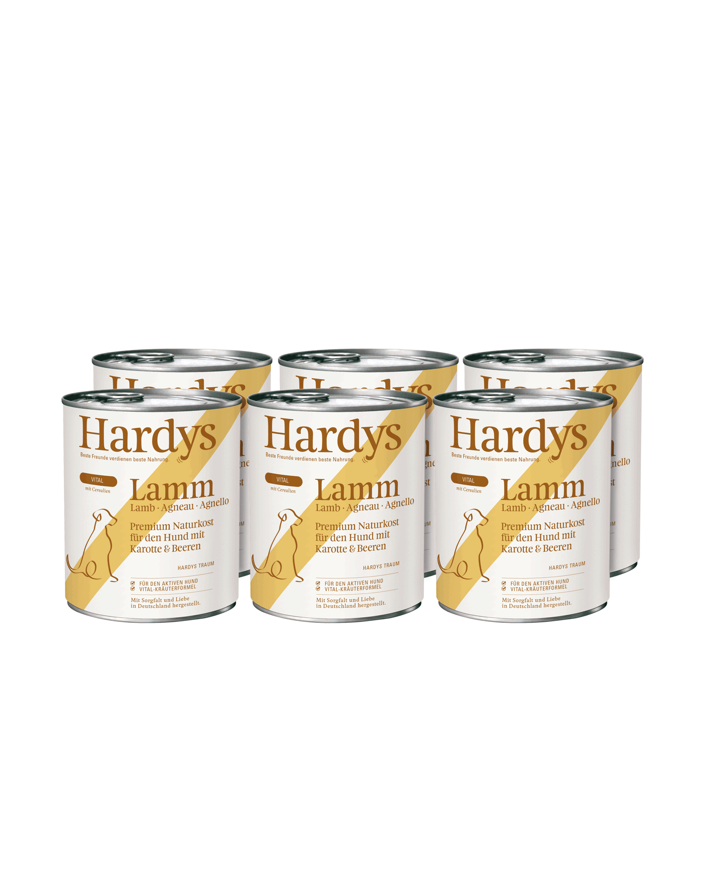 Hardys Vital Lamm mit Karotte und Beeren, 6 x 800 g