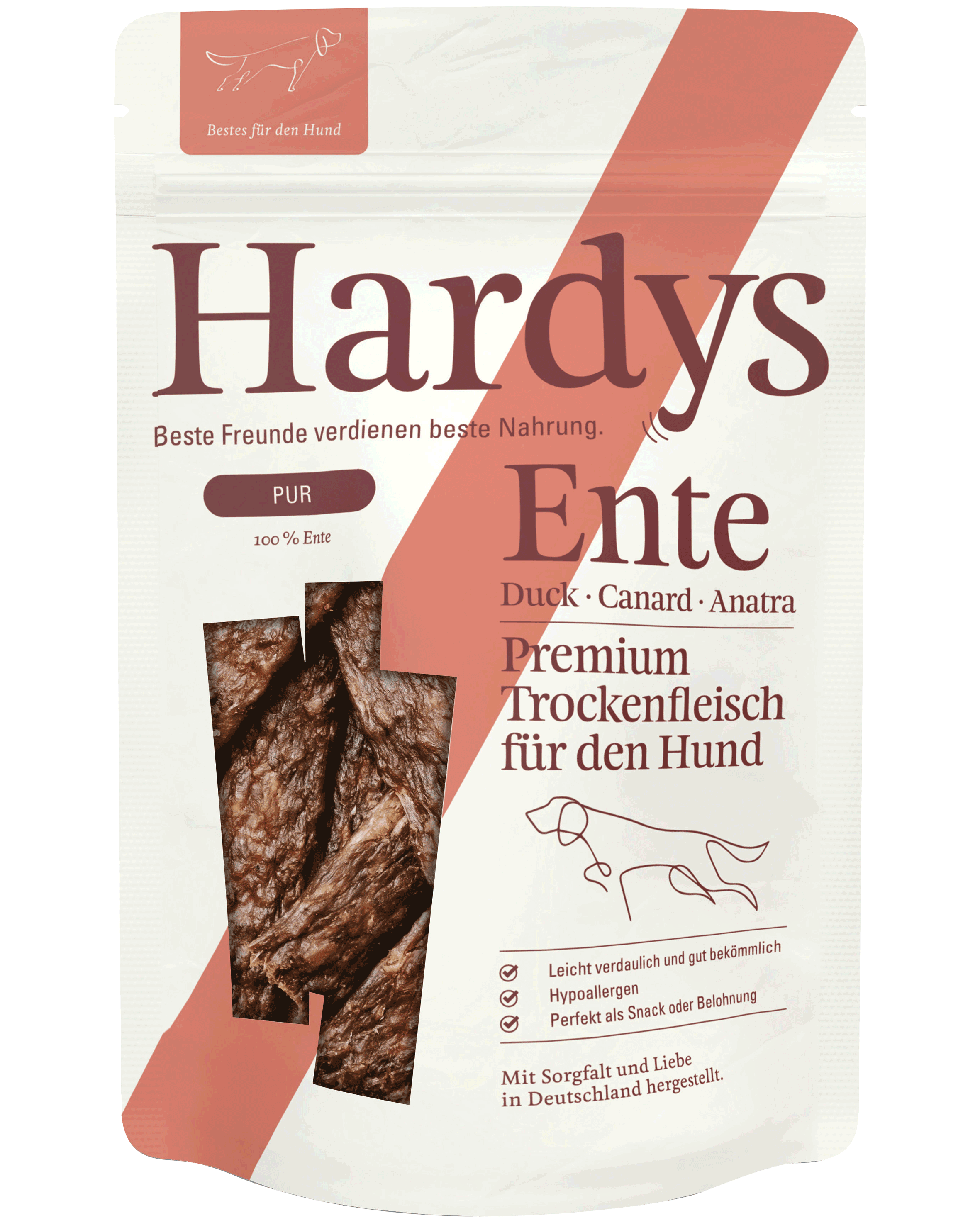 Hardys Pur Trockenfleisch Ente, 100 g