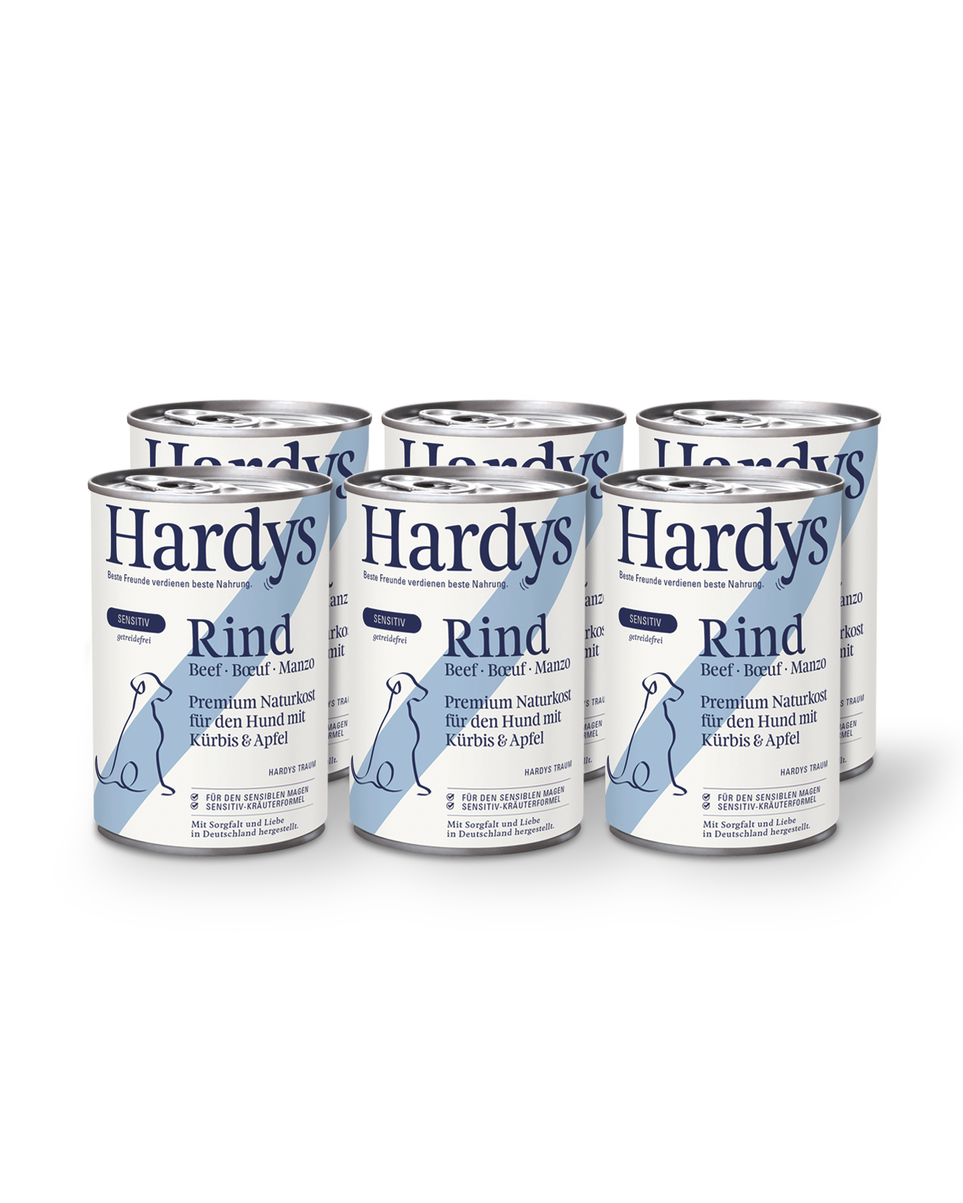 Hardys Sensitiv Rind mit Kürbis & Apfel, 6 x 400 g