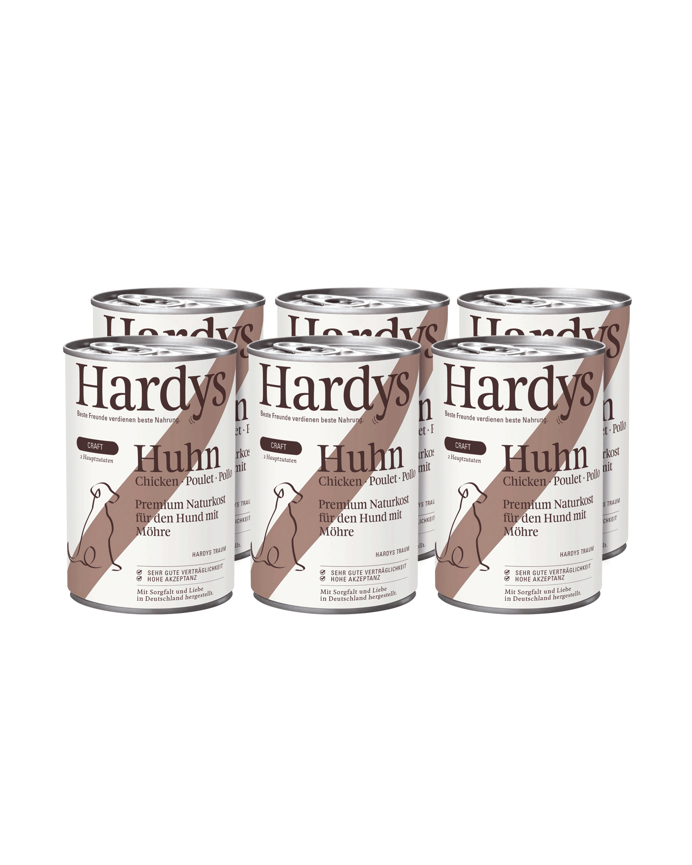 Hardys Craft Huhn & Karotte, 6 x 400 g