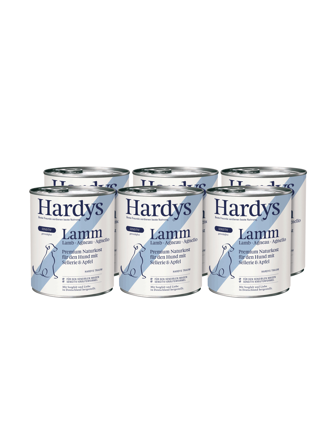 Hardys Sensitiv Lamm mit Sellerie & Apfel, 6 x 800 g
