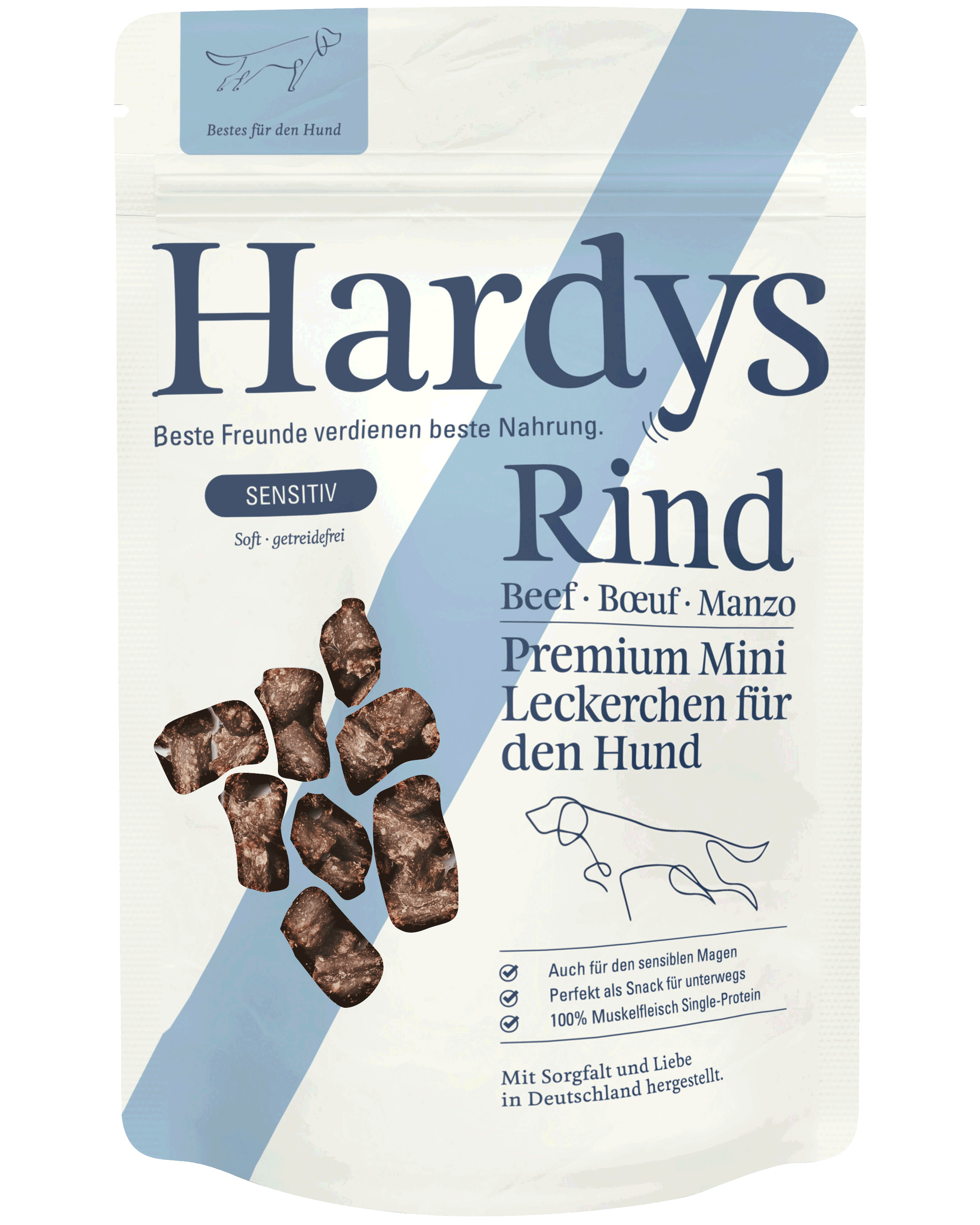 Hardys Sensitiv Rind Minis mit Apfel, 125 g