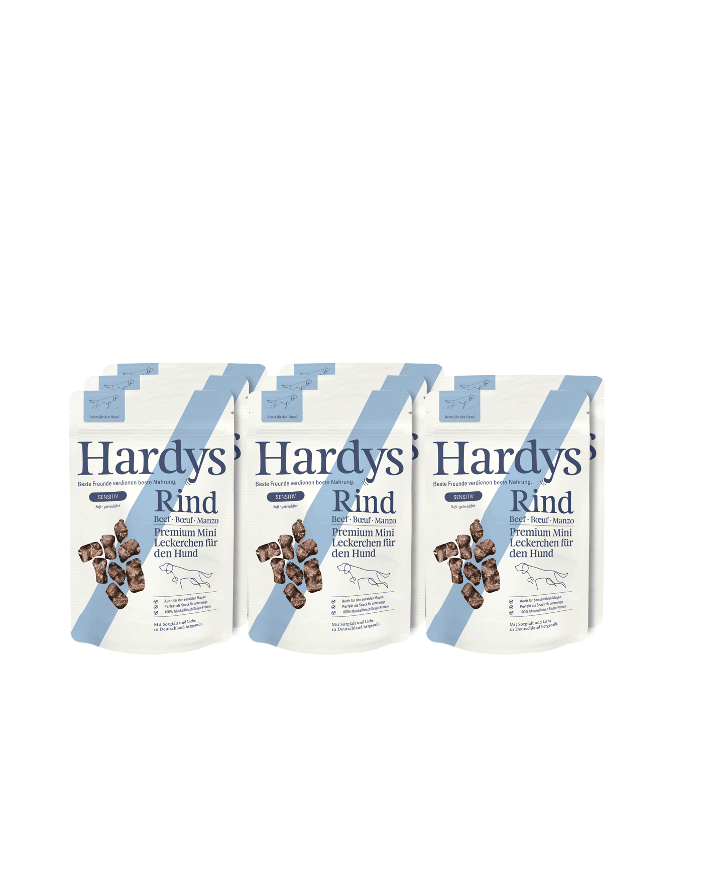 Hardys Sensitiv Rind Minis mit Apfel 8 x 125 g