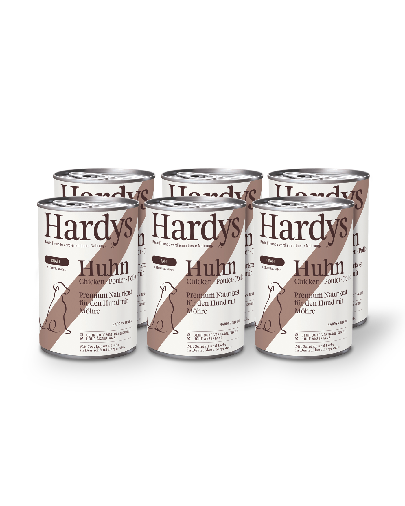 Hardys Craft Huhn & Karotte, 6 x 400 g