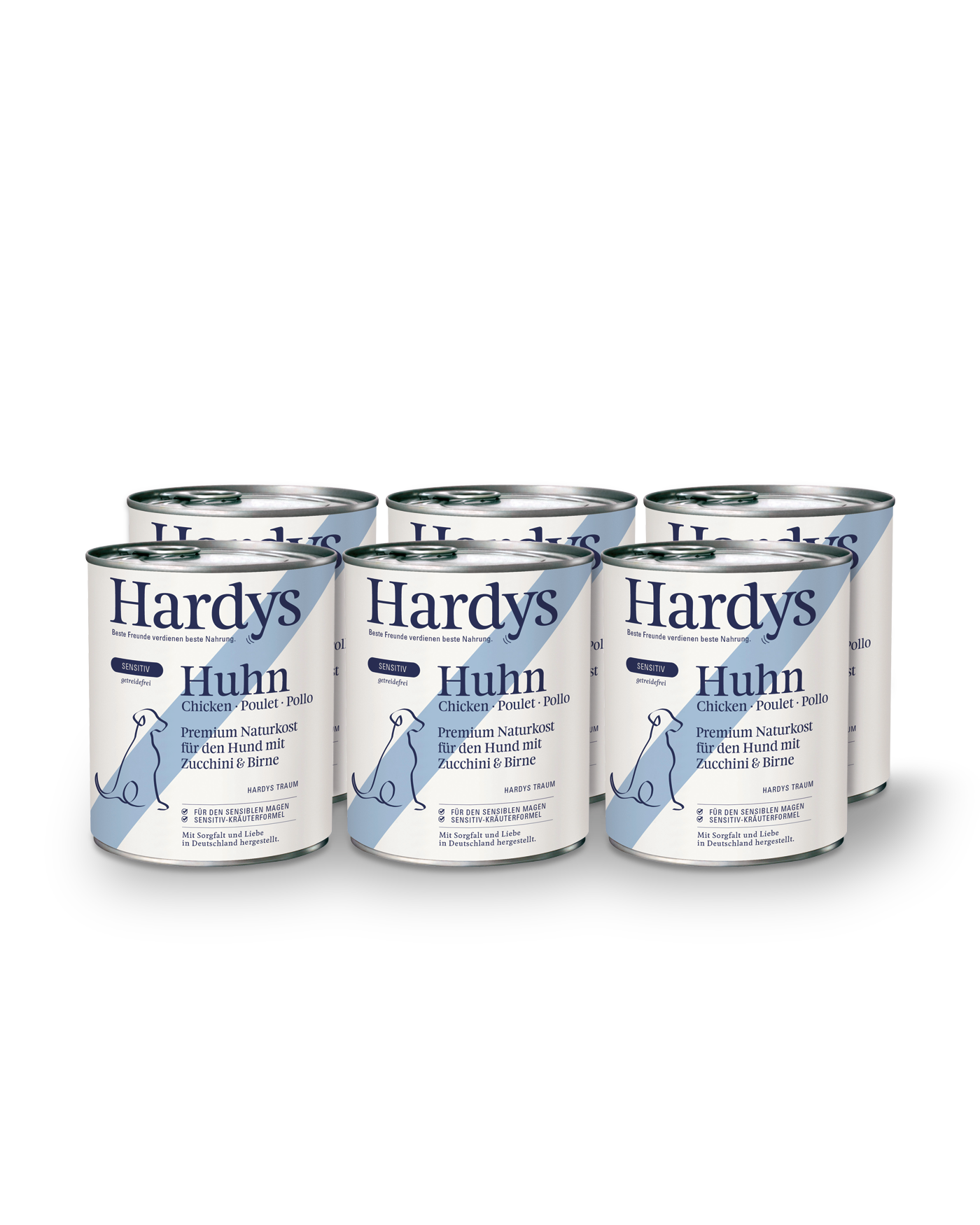 Hardys Sensitiv Huhn mit Zucchini & Birne, 6 x 800 g