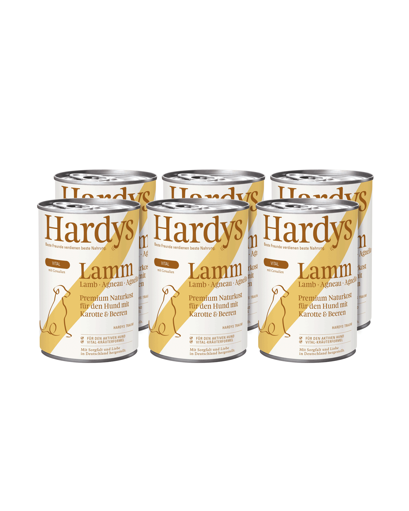 Hardys Vital Lamm mit Karotte und Beeren, 6 x 400 g
