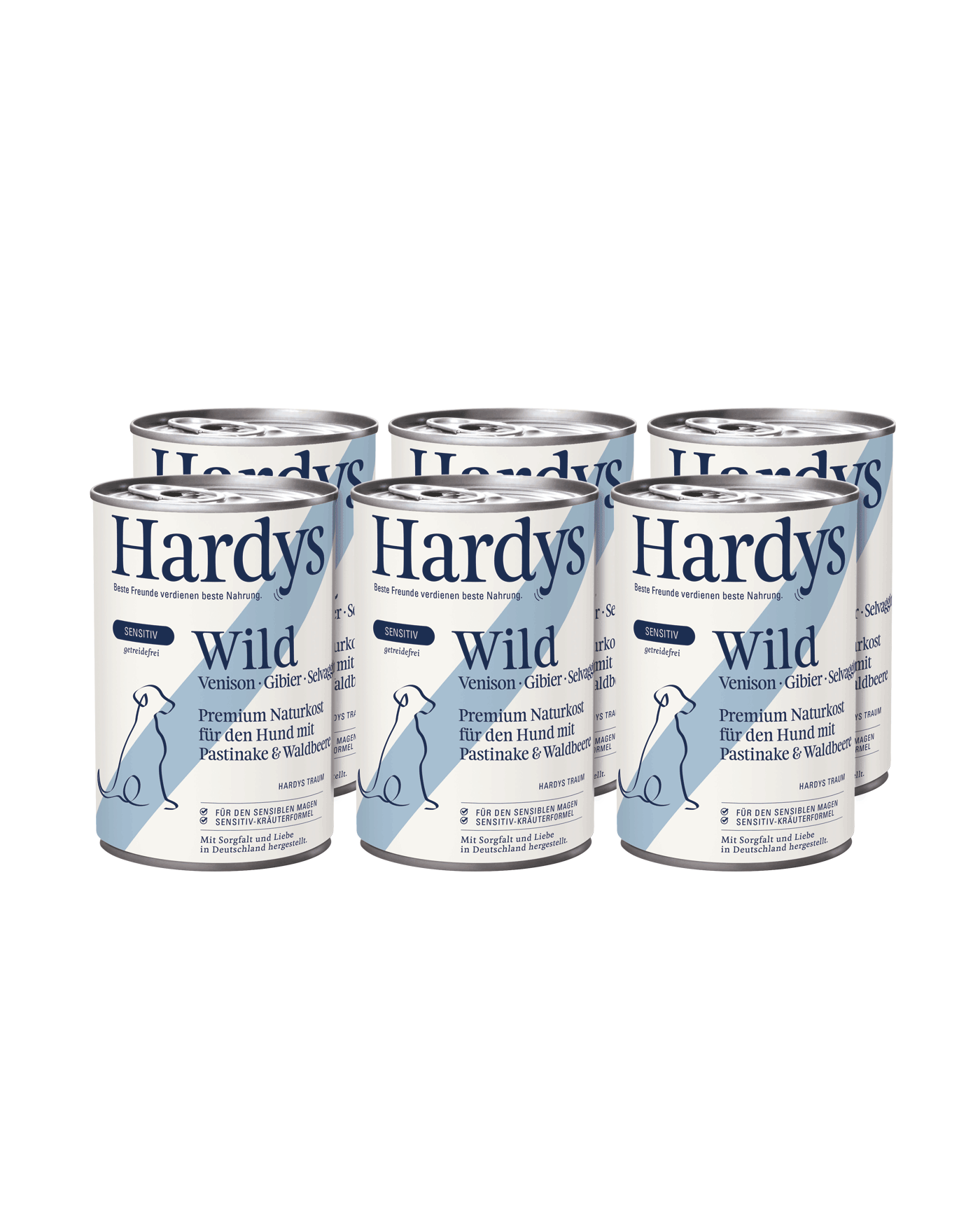 Hardys Sensitiv Wild mit Pastinake & Waldbeere, 6 x 400 g