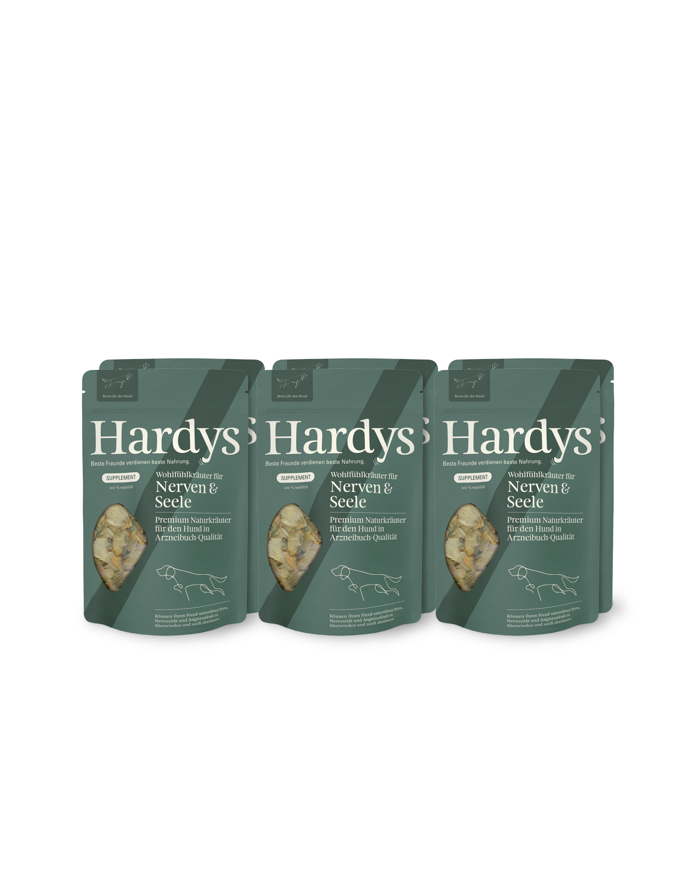 Hardys Supplement Kräuter für Nerven & Seele, 6 x 45 g