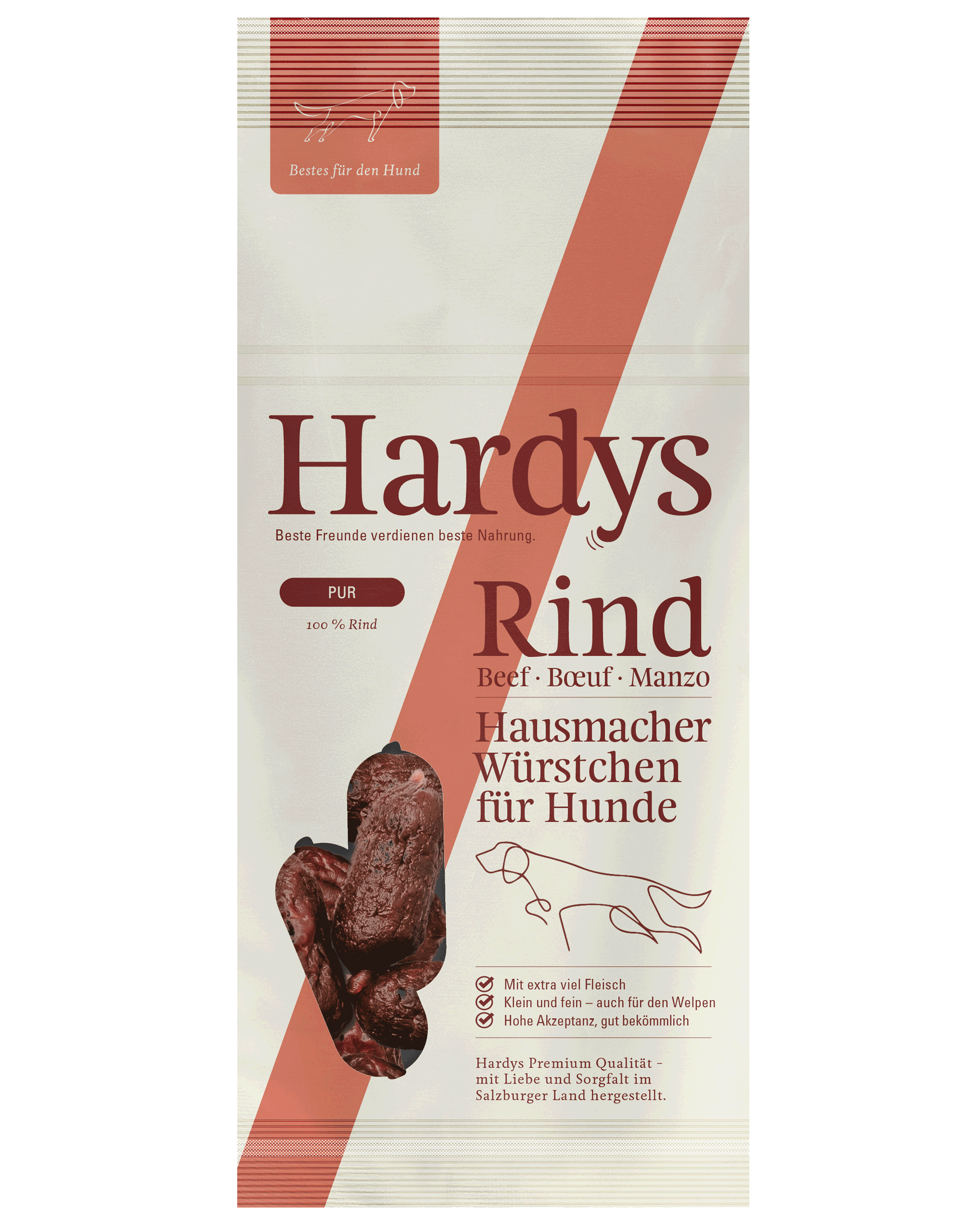 Hardys Pur Rind Hausmacher Würstchen, 80 g