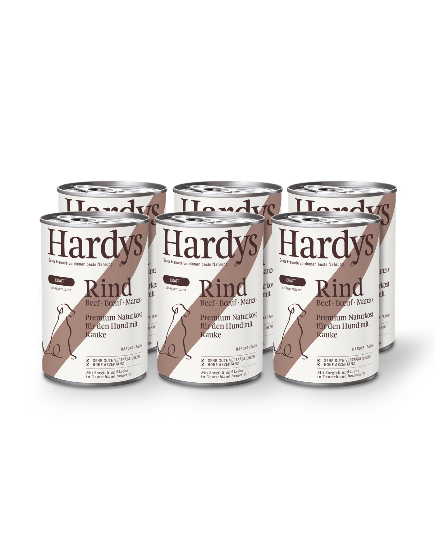 Hardys Craft Rind mit Rauke, 6 x 400 g