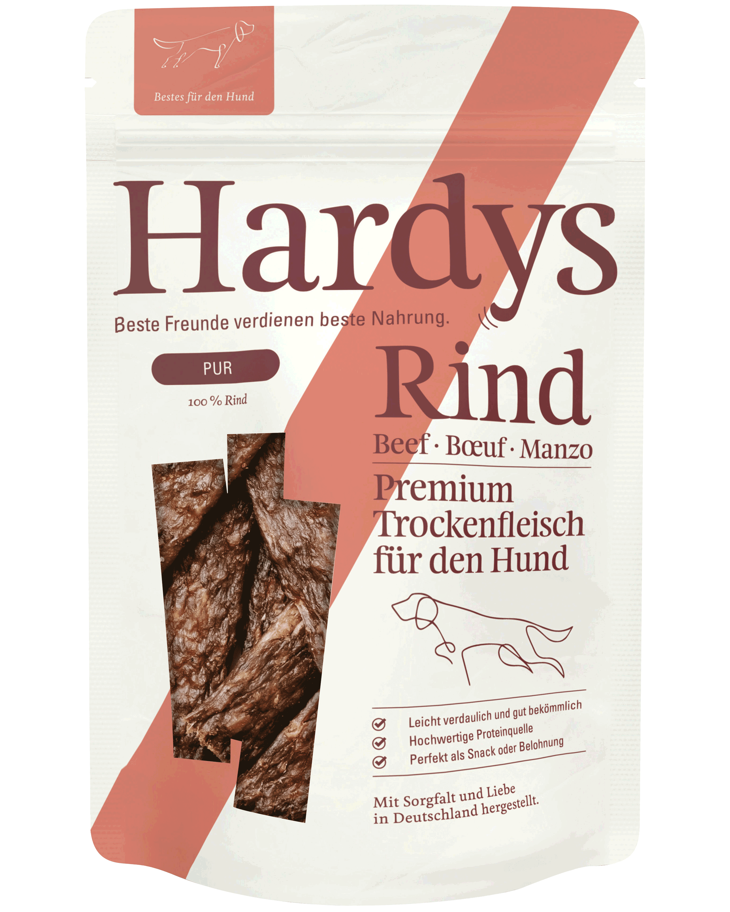 Hardys Pur Trockenfleisch Rind, 100 g