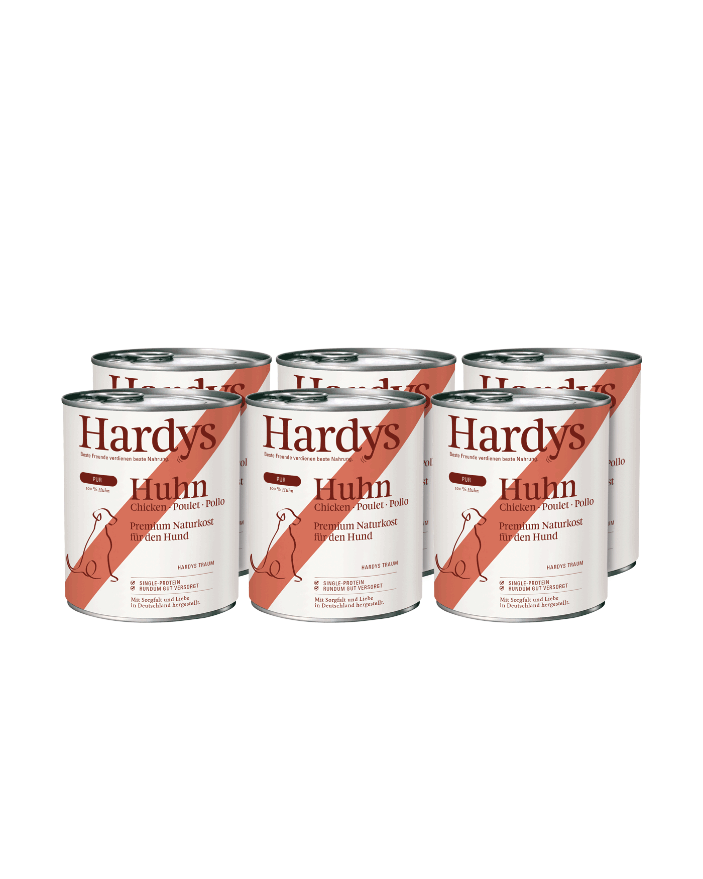 Hardys Pur Huhn, 6 x 800 g