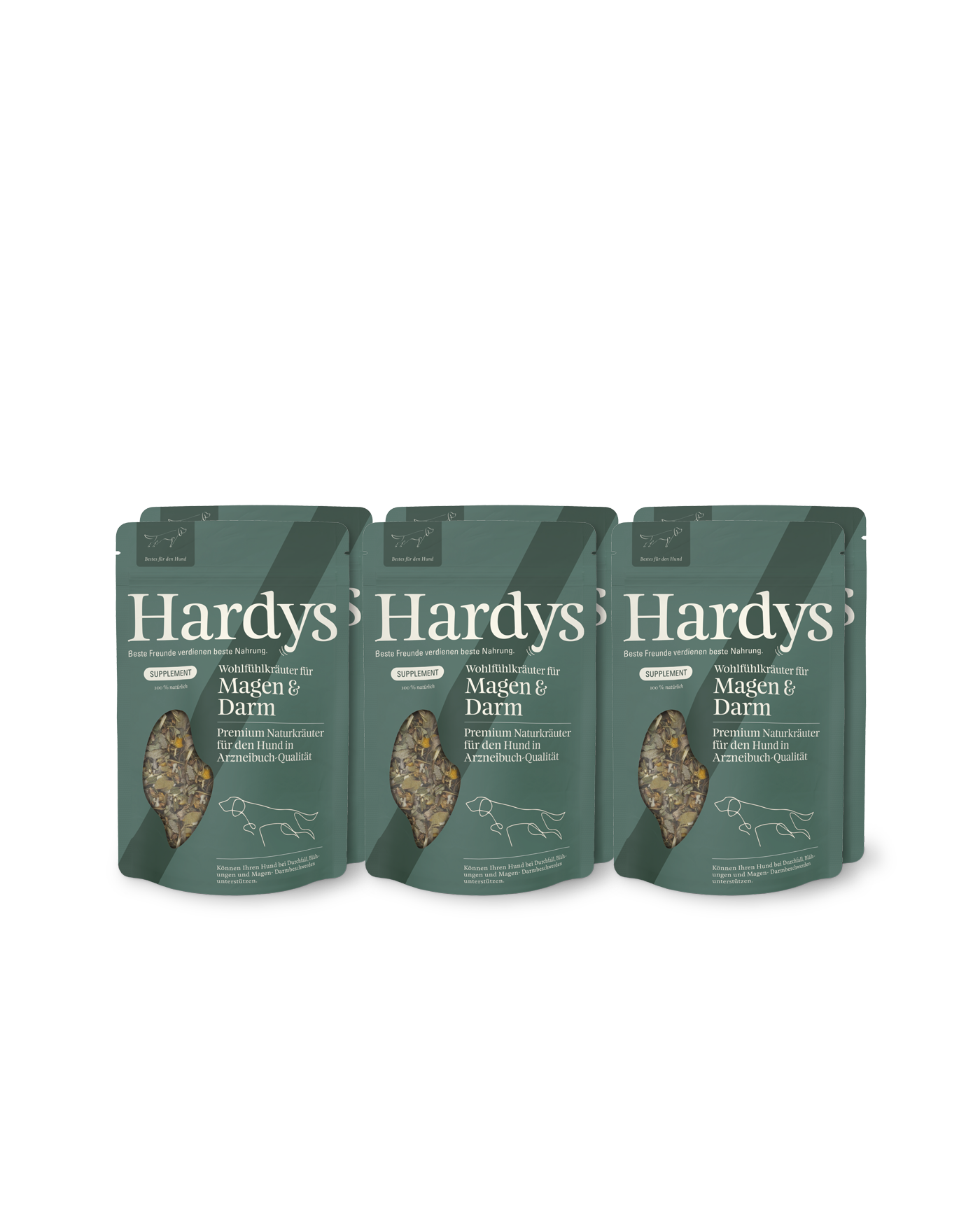 Hardys Supplement Kräuter für Magen & Darm, 6 x 45 g